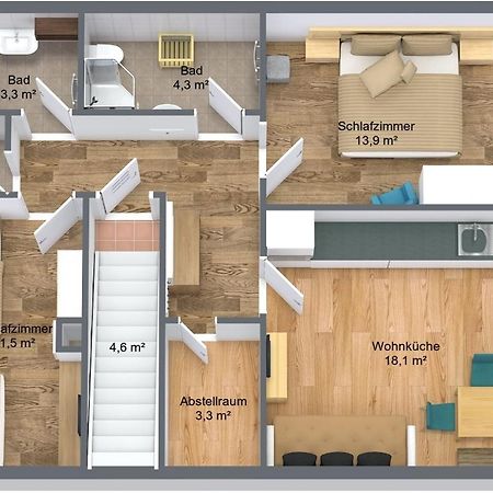 Ferienwohnung Alpenheim 图克斯 客房 照片