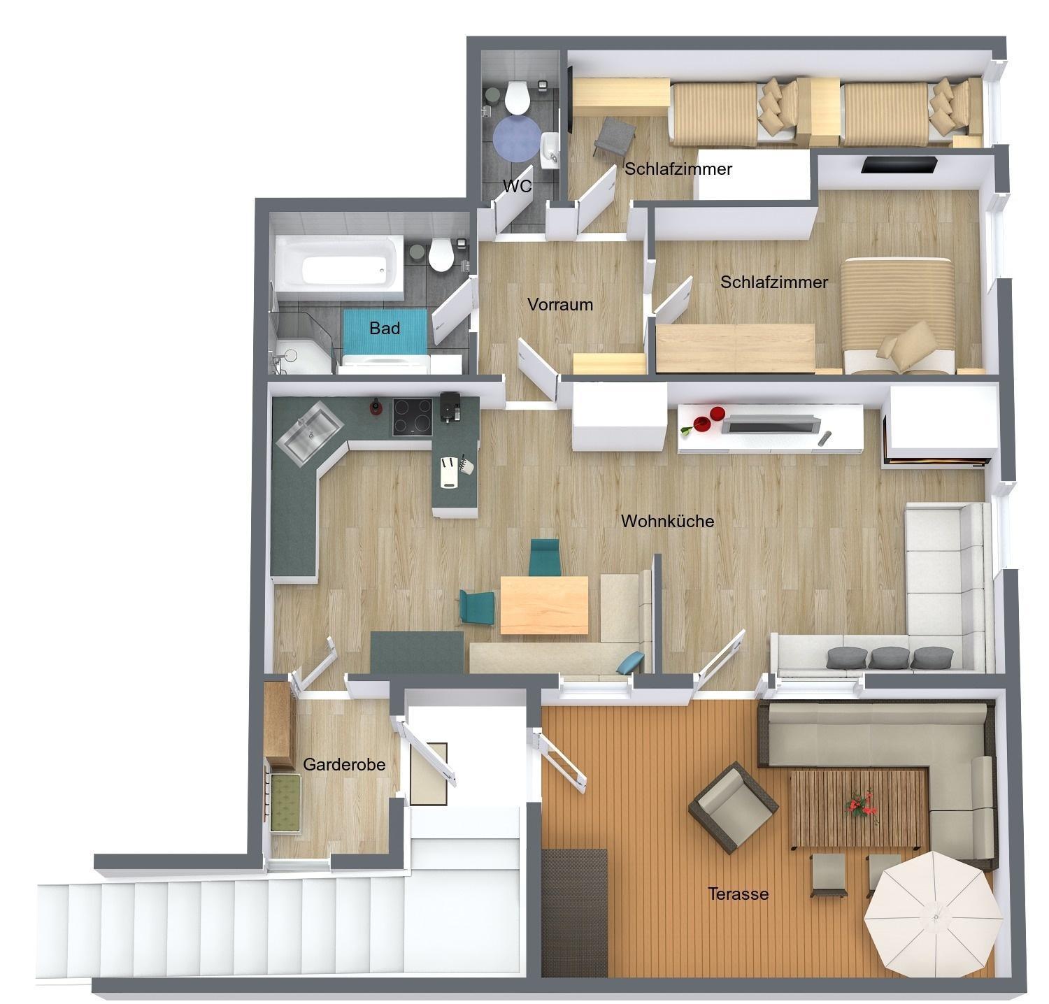 Ferienwohnung Alpenheim 图克斯 客房 照片